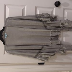 She + Sky gray cardigan/cover up Medium